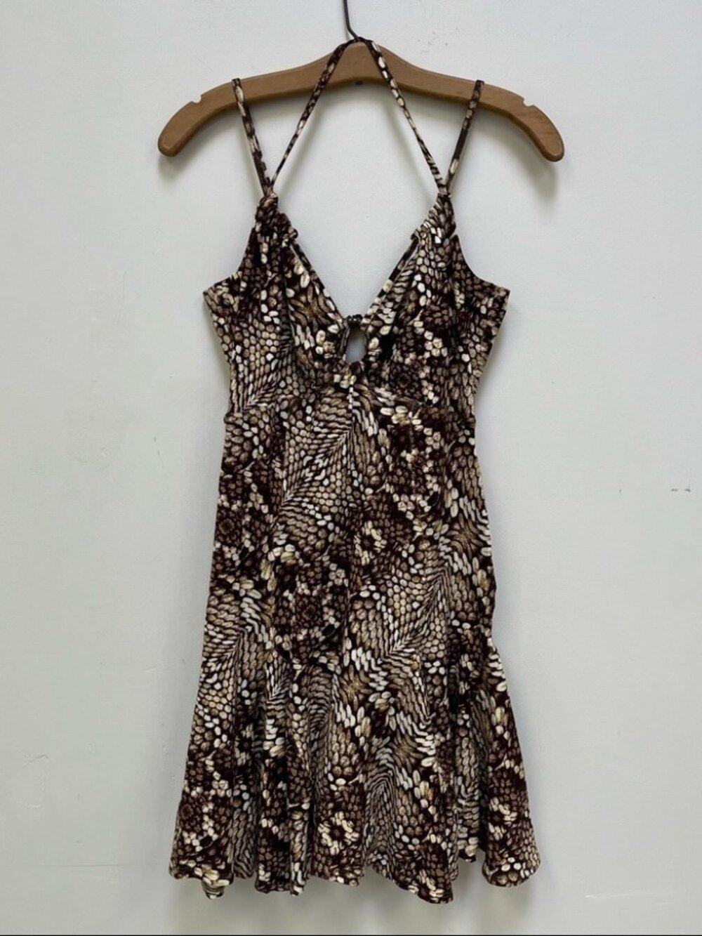 Just Cavalli Reptile Print Mini Dress
